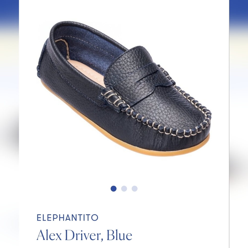 Elephantito Kids Navy Loafers